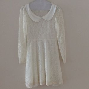 white lace dress